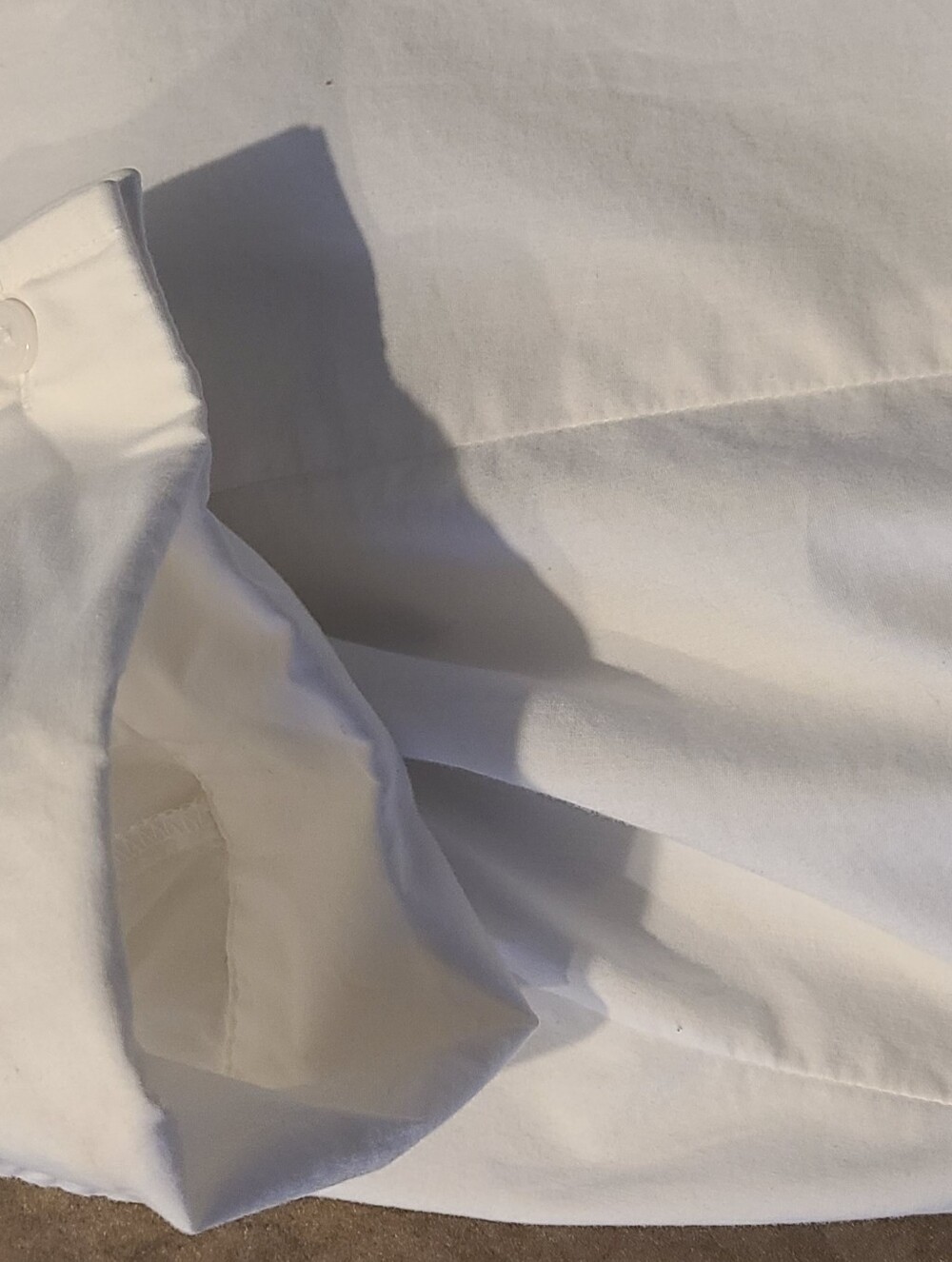Worthington Stretch Women's XL White Short Sleeve Button Down Blouse - Picture 5 of 7